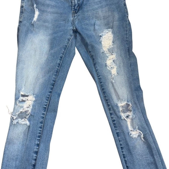 Resfeber LA Collection Boyfriend Skinny Fit Womens 2 Lowrise Distressed Light - Picture 7 of 12